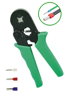 Pince à sertir à cliquet automatique pour embouts capacité 0.08 à 10 mm²