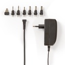 Adaptateur secteur universel | 24 W | 9 - 24 V DC | 1.80 m | 1.0 A - 1.5 A A | 6 plug(s) | Noir