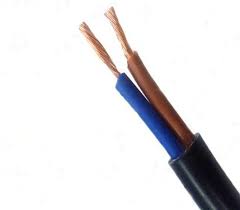 CABLE ALIM H05VV-F 2x0.75mm² NOIR (LE METRE)