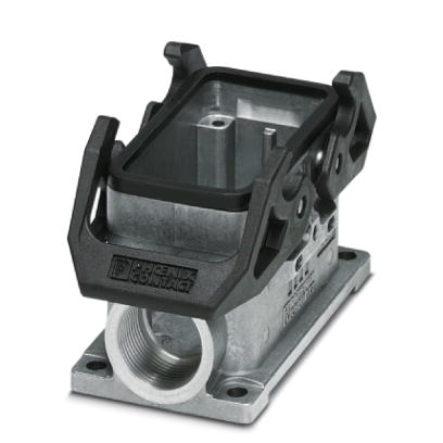 Embase en saillie B10, avec étrier transversal, Matériau: Aluminium coulé sous pression, Nombre de sorties: 2, latérale, Hauteur