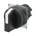 Bouton poussoir A22NZ Ø22, 3 positions, Non lumineux, lentille plastique, Manuel, Couleur Noir