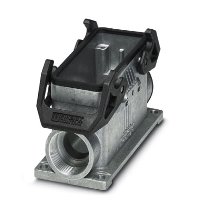 Embase en saillie avec couvercle B16, avec étrier transversal, Matériau: Aluminium coulé sous pression, anti-corrosion, Nombre d