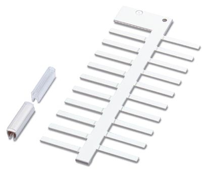 20 étiquettes blanches - longueur 15mm