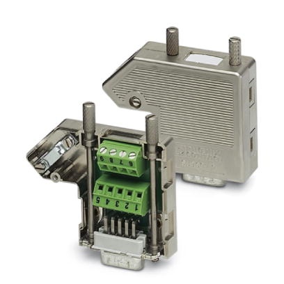 Connecteur SUB-D avec une arrivée de câble, 25 pôles, version femelle