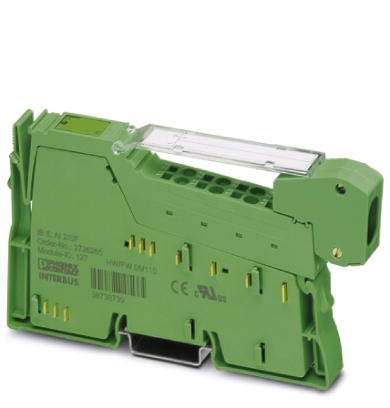 Module 2 entrées analogiques, avec connecteurs et étiquettes, IN LINE