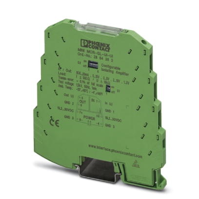 Amplificateur séparateur MCR à trois voies, pour l'isolation galvanique de signaux analogiques, avec entrée/sortie configurable 