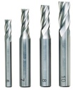 Fraises droites acier HSS 6 - 7 - 8 - 10 mm, DIN 844