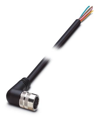 Fiche femelle M16, coudée, pour répartiteur 10 prises