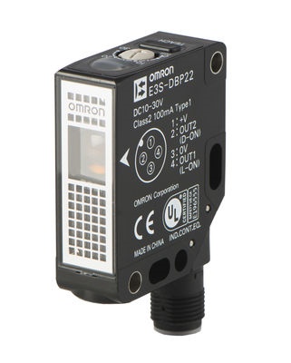 CELLULE PHOTO DETECTION OBJET TRANSPARENT TEACH PORTEE 4M  CONNECTEUR M12