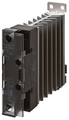 Relais statique, 1 phase 15A 100-480 VAC, avec dissipateur de chaleur,