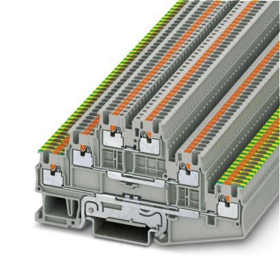 Bloc de jonction à plusieurs étages, section : 0,14 mm² - 1,5 mm², AWG: 26 - 14, Mode de raccordement: Connecteur avec ressort à