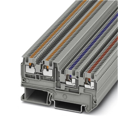 BJ pour capteurs / actionneurs, Mode de raccordement: Raccordement Push-in, section :0,14 mm² - 1,5 mm², AWG: 26 - 14, Largeur: 
