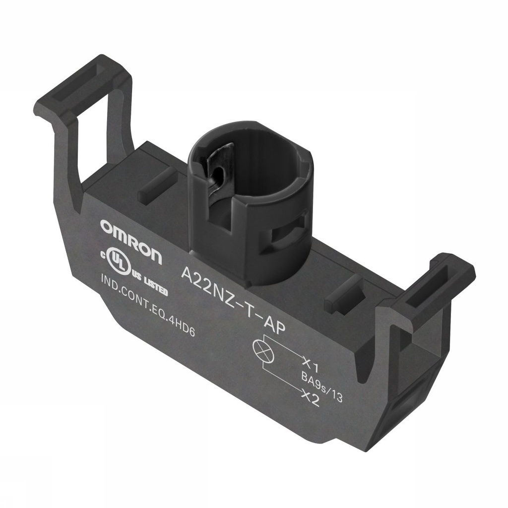 Bouton poussoir accessoire A22NZ, lighting unit 24vac/dc, push-in