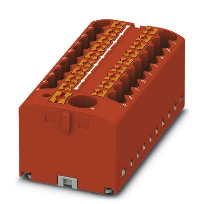 Bloc distributeur, Module de base avec alimentation, raccordement Push-in, nombre de connexions : 19, 0,14 mm² - 4 mm², pas :56 
