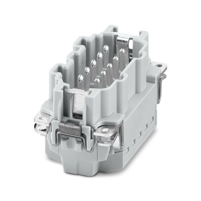 Eléments de contact, nombre de pôles: 10+2 PE, taille: B10, nombre de raccordements par pôle: 1, Mâle, Raccordement Push-in, 500
