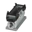 Embase en saillie B24, avec étrier transversal, Matériau: Aluminium coulé sous pression, Nombre de sorties: 2, latérale, Hauteur