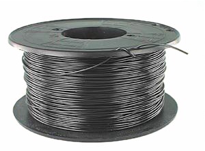 FIL SOUPLE 1.34mm² NOIR,  BOBINE 100m