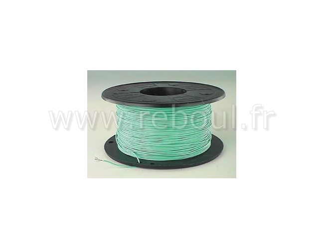 FIL SOUPLE 0.22mm² VERT, BOBINE 200m