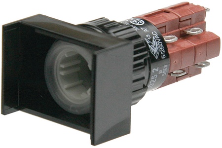 bouton poussoir étanche monostable 1NO+1NC 18*24mm