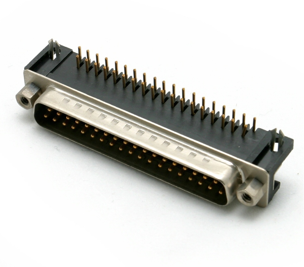 CONNECTEUR SUB-D 37B MALE COUDE CI + VERROU. VIS