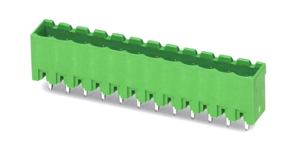 embase verticale male 12 poles pas de 5.08