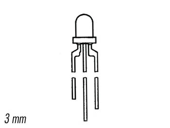 LED 5MM BICOLORE R/V CATHODE COMMUNE