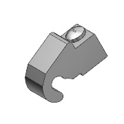 Bride de fixation BMF, pour BMF 305, Avec bride de fixation BMF 21-HW -8 pour vérin pneumatique avec diamètre de tirant 4,3...6,