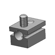 Bride de fixation BMF, pour BMF 303, Vérin pneumatique avec rainure intégrée, Support transformable pour dimensions de rainure 2