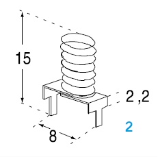 SUP.   8X15    C.I  POUR  E5,5