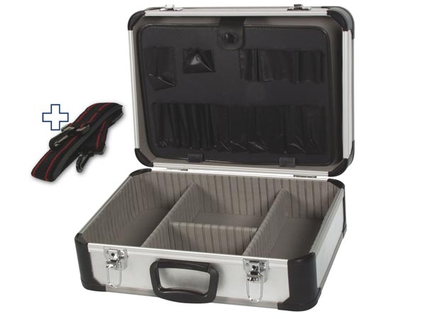 VALISE À OUTILS EN ALUMINIUM - 460 x 330 x 165 mm - 25 L