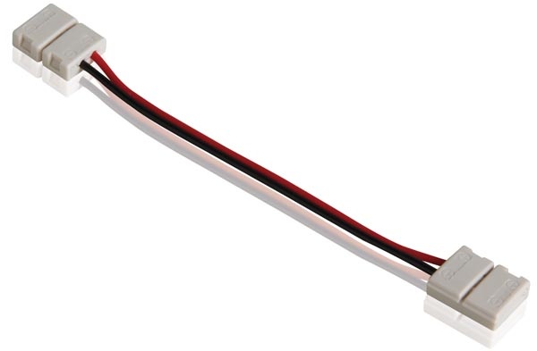 CÂBLE AVEC CONNECTEURS PUSH POUR BANDE À LED FLEXIBLE - 10 mm - 1 COULEUR