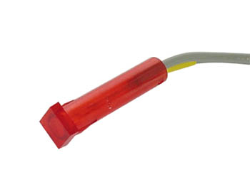 VOYANT CARRE 7 x 7mm 24V ROUGE