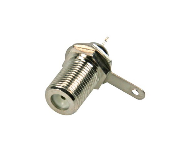 CONNECTEUR F FEMELLE AVEC RONDELLE ET ECROUS