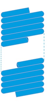 SPIRALE PA BLEU SOR.RAD.6X8 10M