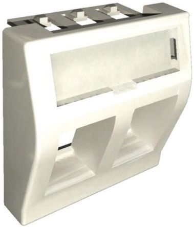 BOITIER 45X45 POUR 2 RJ45 CAT6